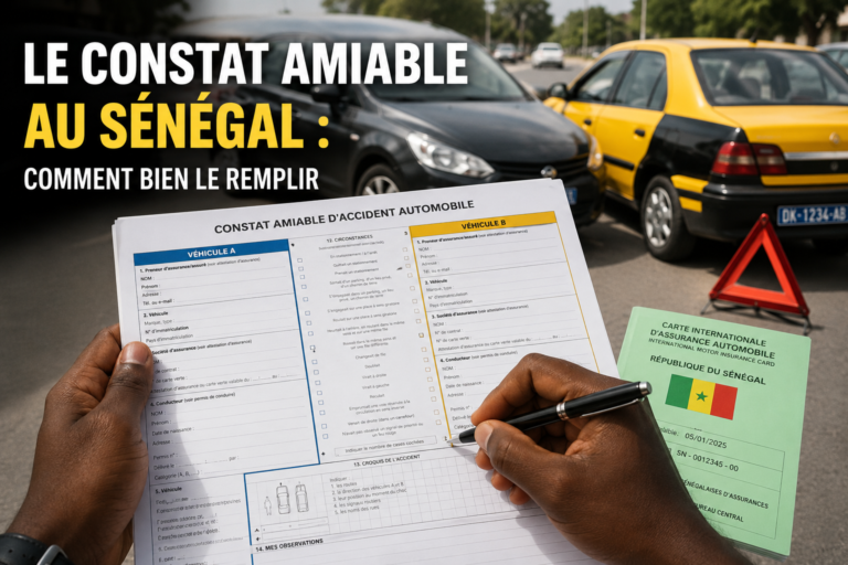 Le constat amiable au Sénégal : comment bien le remplir