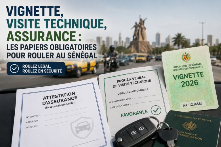 Vignette, visite technique, assurance : les papiers obligatoires pour rouler au Sénégal